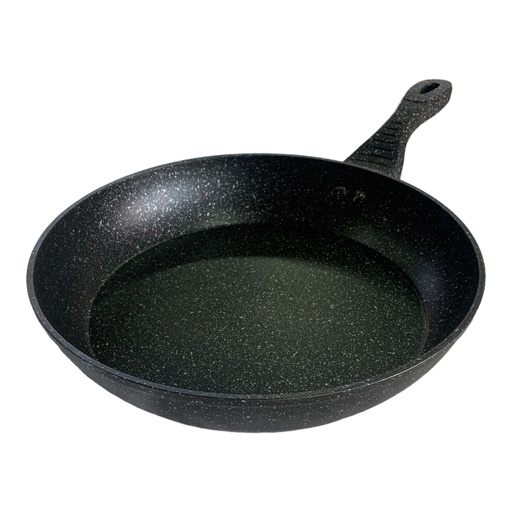 [P743] Frying Pan 20Cm Aluminium Marble Coated Chbk