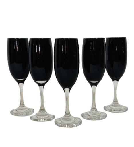 [GL1675|BLACK] Wine Goblet 310Ml 6Pc Colours Rvt084