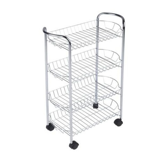 [Z750] Vegetable Rack 4T Oblong Chrome Plated