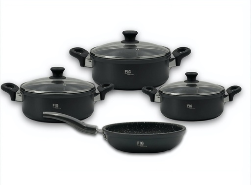 [P536] Fig Pot Set 7Pc Stewpan Fig7Sp