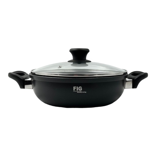 [P625] Fig Wok 22Cm W/Handles Figw22