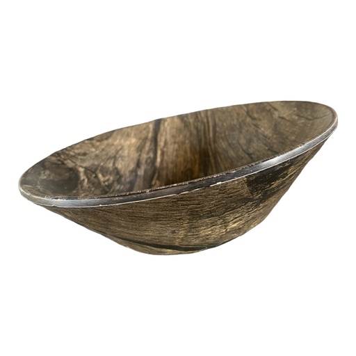 [ML44] Bowl 19X6Cm Wavy Hybrid Wooden Series Hw787