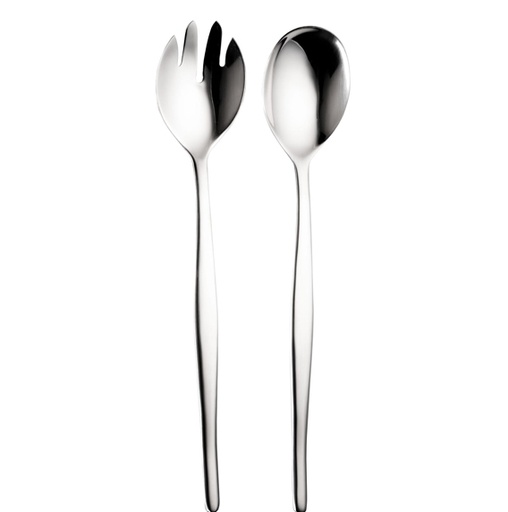 [CT527] Salad Set 2Pc Slimline Long Handle Sl/1Sallg