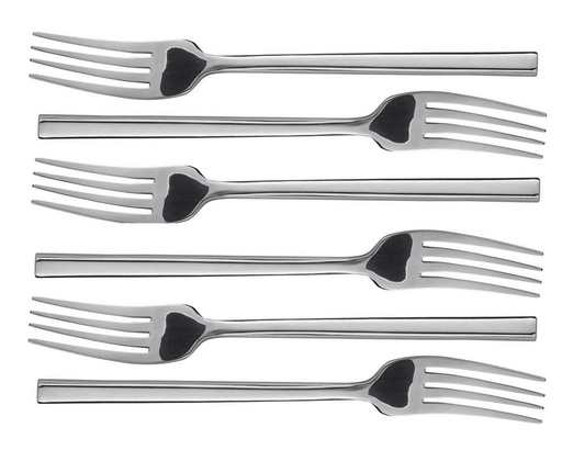 [CT790] Cake Fork 6Pc Square Handle Stainless Steel-Dcs57