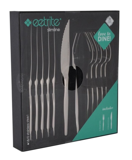 [CT818] Cutlery Set 12Pc Steak Set Slimline Boxed Eetrite Sl/12Sksf