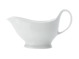 [D1246] Gravy Boat 90Ml White/B Mw Jx58090