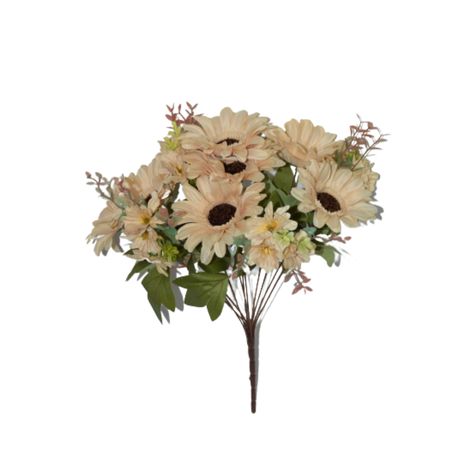 [FL72] Artificial 50Cm Barbton Daisy Bunch H168