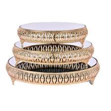 [GL1160] Cake Stand 350 Rnd Mirror Pln