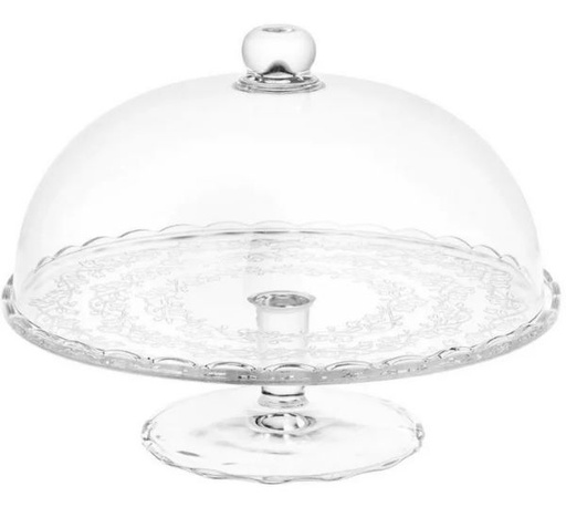 [GL1325] Cake Stand And Dome 29Cm Bw585X2