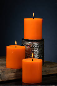 [HD2073] Bowl Mcp 27Hx33D Candle Orange