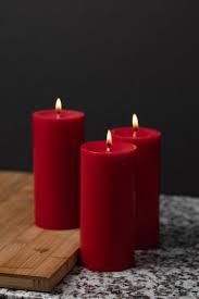 [HD2074] Bowl Mcp 27Hx33D Candle Red