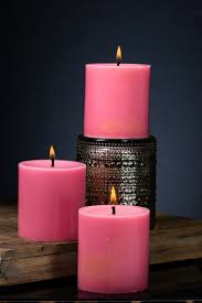 [HD2085] Bowl Mcp 27Hx33D Candle Pink