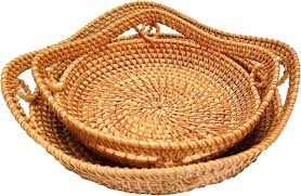 [HD402] Craft Trays Assorted S/Wicker