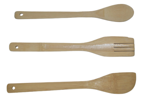 [KG249] Wooden Spoon Set 3Pc Bamboo