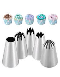 [KG62] Cake Nozzle Set 5Pc Ss 23010