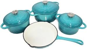 [P632] Pot Set 7Pc Aqua Ns Deep 29722