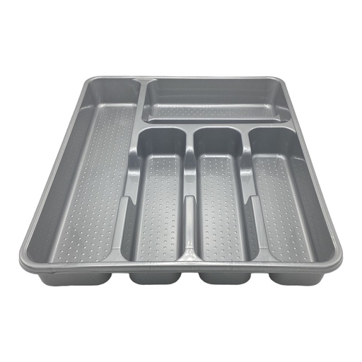 [PL164|GREY] Cutlery Tray 5 Compartment 30X38X4.7Cm Colours Bpa Free Hobby Life 041202
