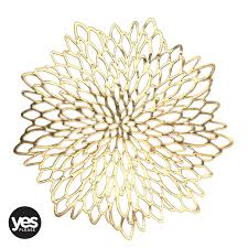 [TC91|GOLD] Placemat 1Pc 37Cm Star Flower