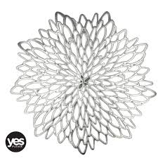 [TC91|SILVER] Placemat 1Pc 37Cm Star Flower