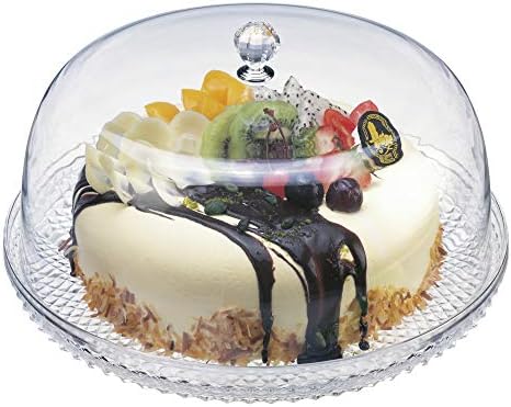 [Z1119] Acrylic Cake Plate And Dome 44X32Cm Rvt2019-111