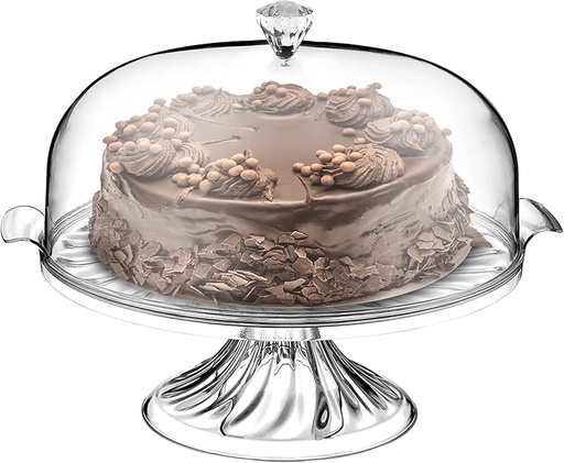 [Z1122] Acrylic Cake Stand And Dome 30Cm Rnd Rvt2019-114