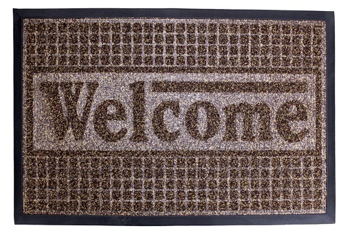 [Z123] Doormat 75X45Cm Welcome Rectangular Artificial Grass Hr028