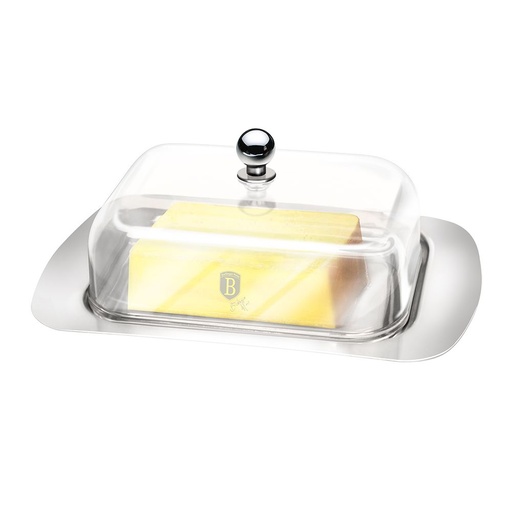 [Z189] Butter Dish Ss Acryl/Lid 4155