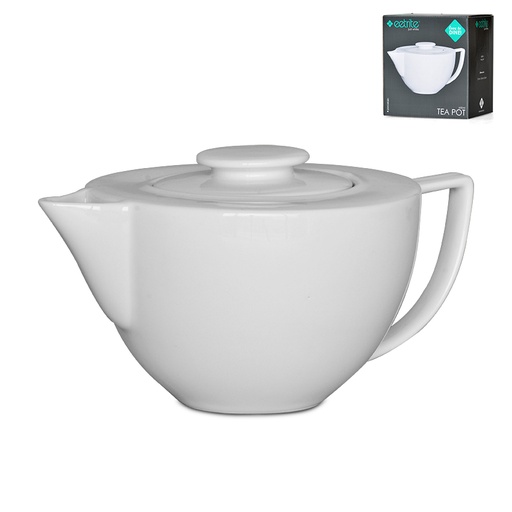 [D1540] Tea Pot 650Ml 21X15X12.5Cm Just White Eetrite Er0293