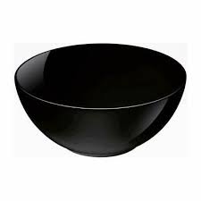 [D1542] Bowl 27X8Cm 2.4L Carine Black Opal Glass Luminarc 37066