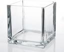 [GL2287] Glass Vase 15X15X15Cm Square Clear H1515Fg