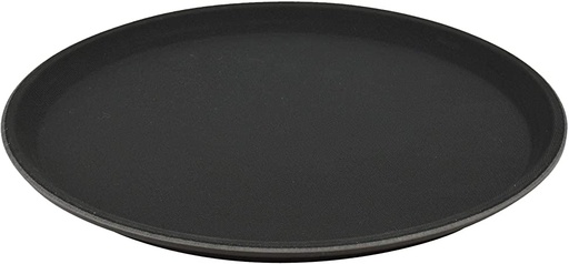 [KG1330|BLACK] Tray 35Cm Non-Slip Round Rvt 2023-203 SD721-14