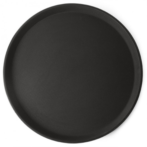 [KG1332|BLACK] Tray 40Cm Non-Slip Round Rvt 2023-204 SD721-15