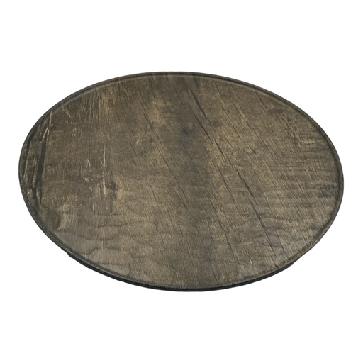 [ML57|CHESTNUT] Pizza Plate 35Cm Wavy Hybrid Wooden Series Services Hw735