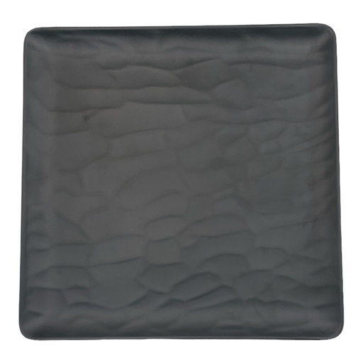 [ML59|BLACK] Plate 26X26Cm Square Wavy Series Square Service Tr349