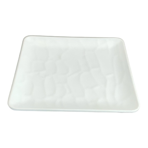 [ML60] Plate 18X18Cm Square Wavy Series Square Service Tr347