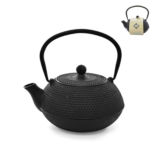 [P785] Cast Iron Tea Infuser 600Ml Black Eetrite Rh143Blk