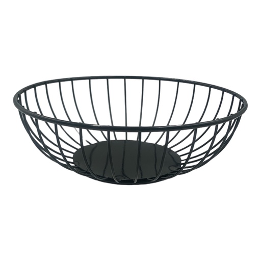 [RS93] Fruit Basket 28X10Cm Rnd Black Ch735