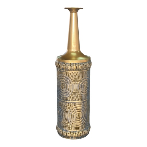 [HD3195] Vase 71X15Cm Metal Rvt2023-354