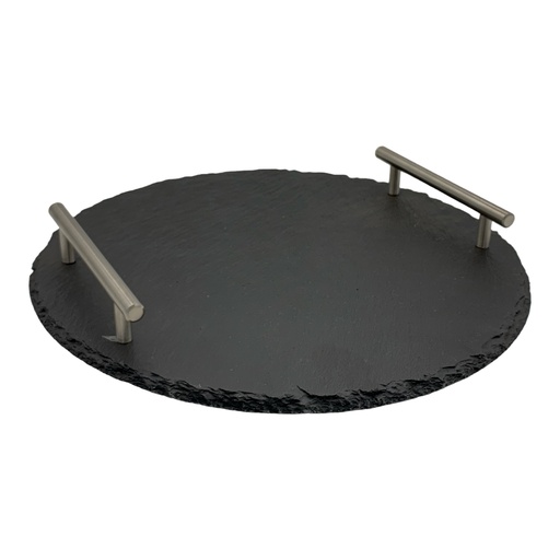 [Z1179] Tray 30Cm Slate With Handles Rvt2023-227