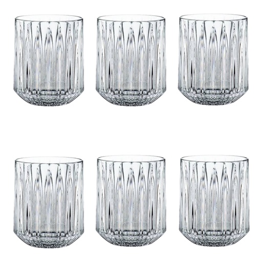 [GL2310] Whisky Glass 315Ml 6Pc Linear Pk77096 Rvt2023-166