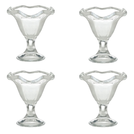 [GL2319] Dessert Bowl 250Ml 4Pc Parfait Rvt2023-183