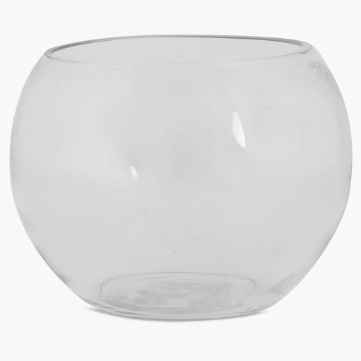 [HD3238] Vase 23Cm Glass Round Bowl Rvt2023-249