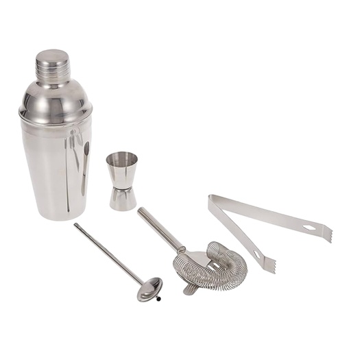 [SS549] Cocktail Shaker Set 5Pc Stainless Steel Rvt2023-027