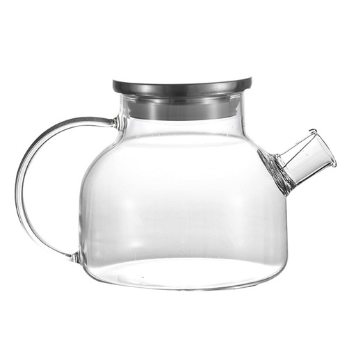 [GL2329] Teapot 1L Borosilicate Glass With Ss Lid Rvt2023-050