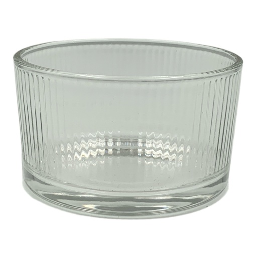 [GL2334] Bowl 8.5X5Cm Glass Dessert Linnear Rvt2023-277