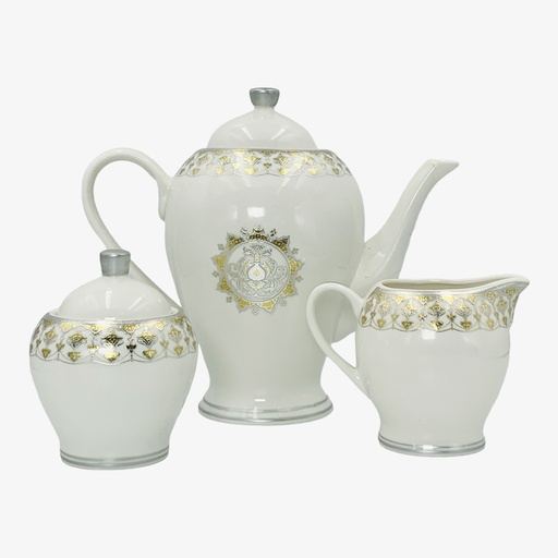 [D1548] Teapot, Milk Jug & Sugar Basin Set Designer Collection RVT2023-287