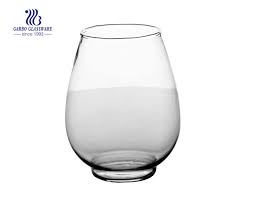 [AD01580] Glass Vase 30x15cm Barrel Clear-Base VAS30LD