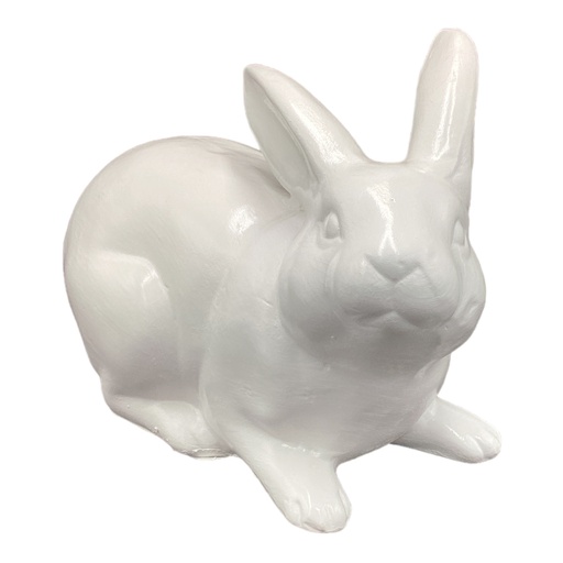 [AD04233] Rabbit AC 18x46x13cm Laying-Base