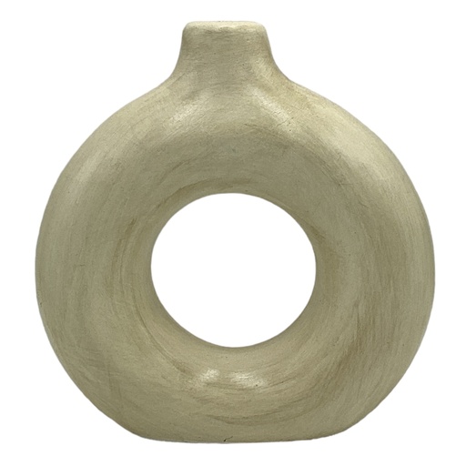 [AD04255] Vase AC 20x18x6cm Donut-Base