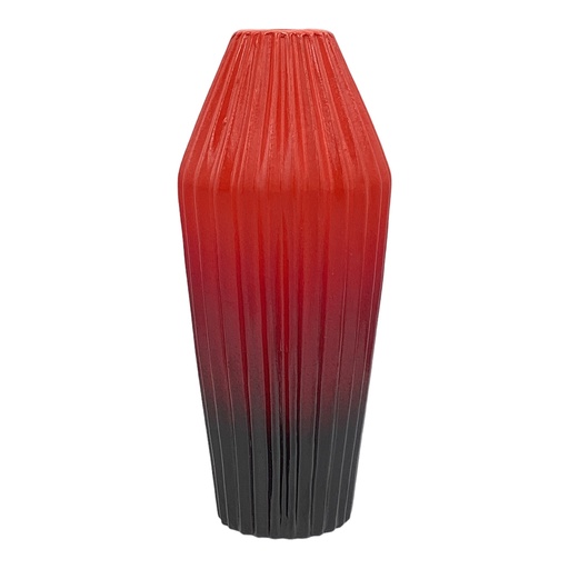 [AD04747] Vase AC 29x8cm Forest Ribbed-Base